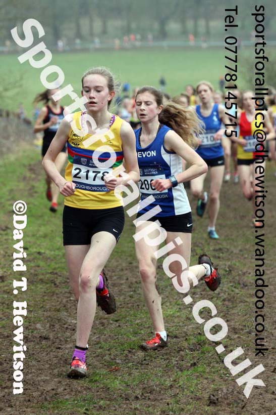 Womens under-17s Inter Counties Cross Country, Prestwold Hall, Loughborough. Photo: David T. Hewitson/Sports for All Pics
